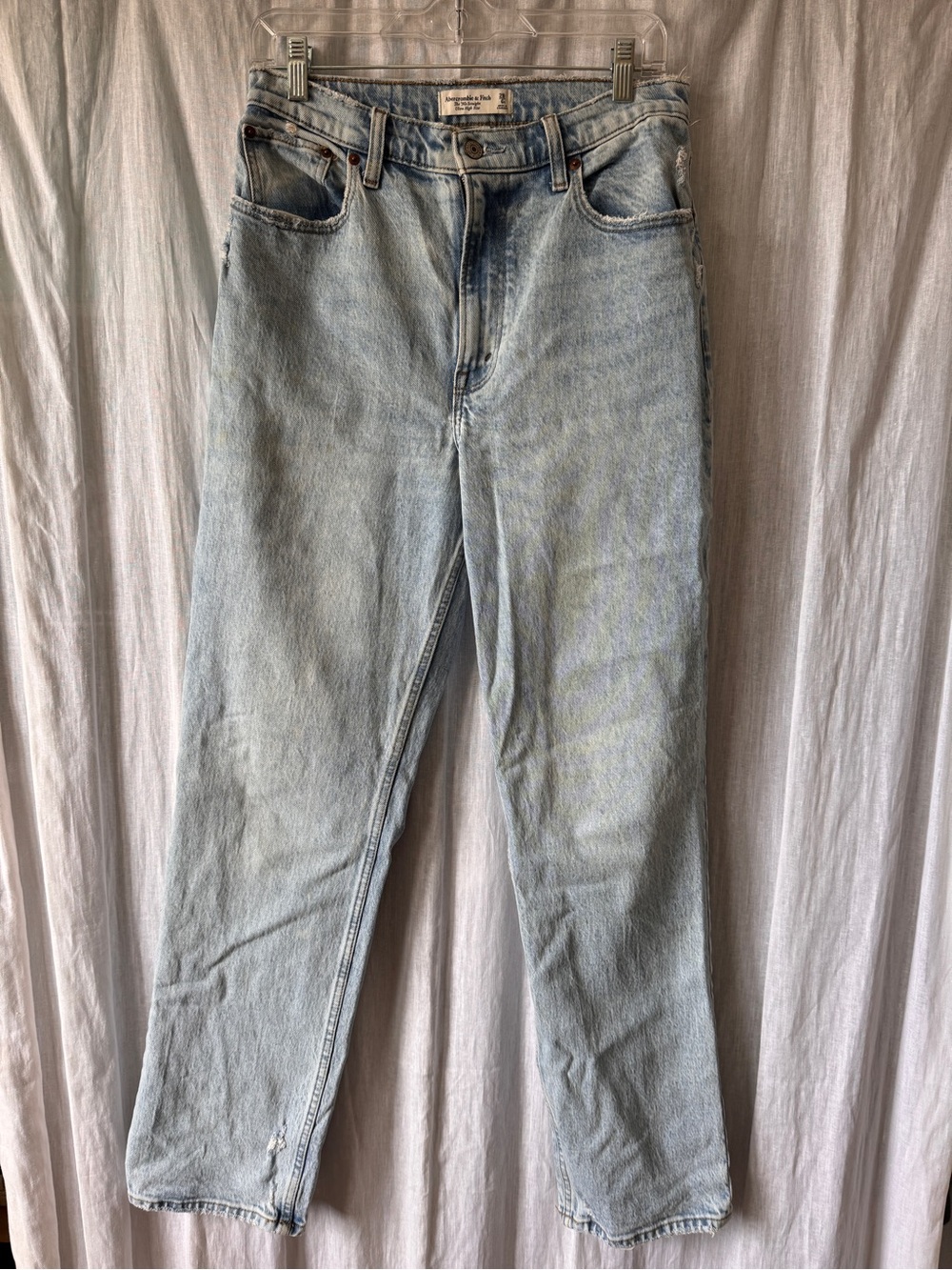 Abercrombie & Fitch Curve Love 90s Straight Ultra High Rise Jeans